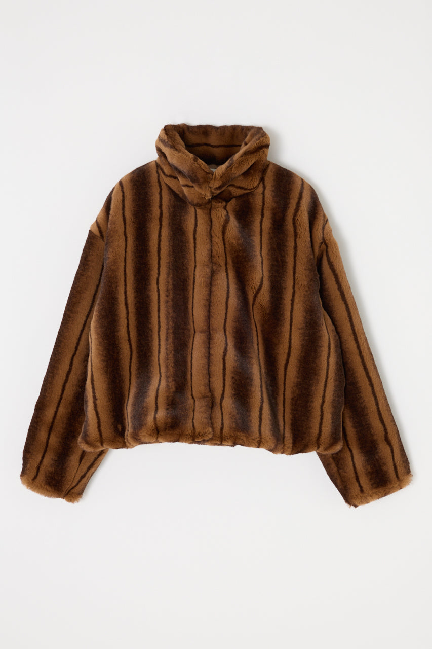 【abc】MOUSSY FAUX FUR STAND MOUSSY SNAP | #MOUSSYSNAP FAUX FUR STAND COLLAR JACKET(010IA330