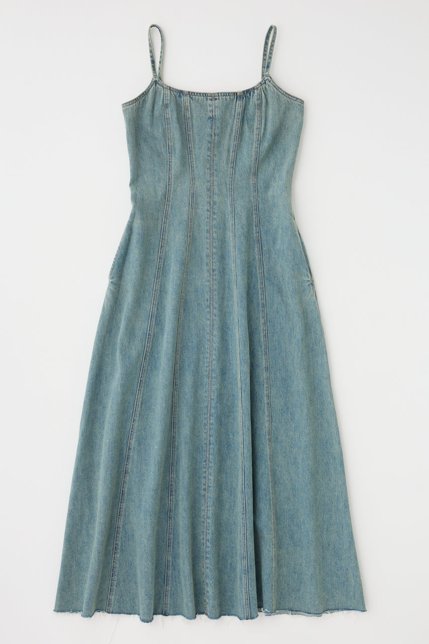 MOUSSY Denim A Line Cami Dress Color: Light Blue Size: 1 (S) MOUSSY Denim A Line Cami Dress Color: Light Blue Size: 1 (S)