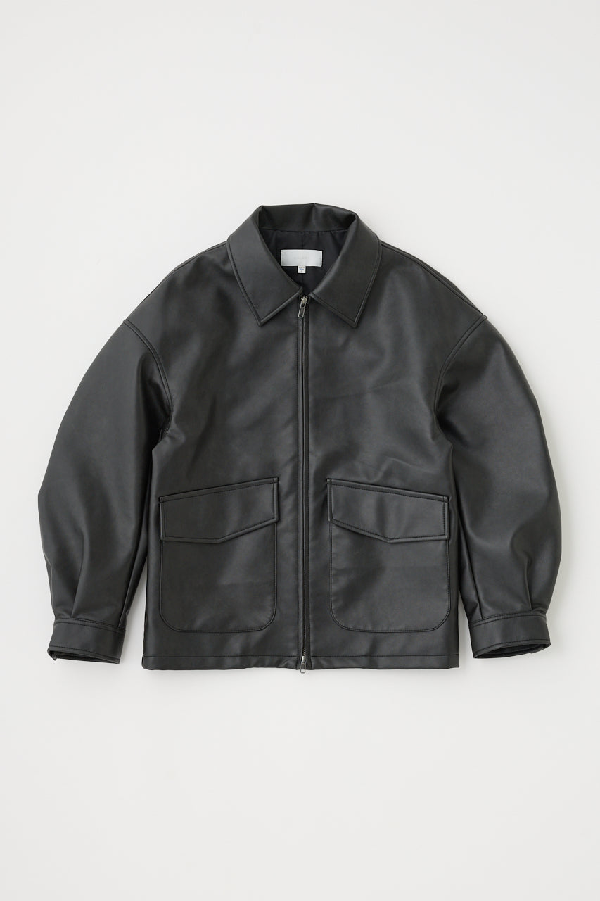 Faux Leather Over Jacket – MOUSSY