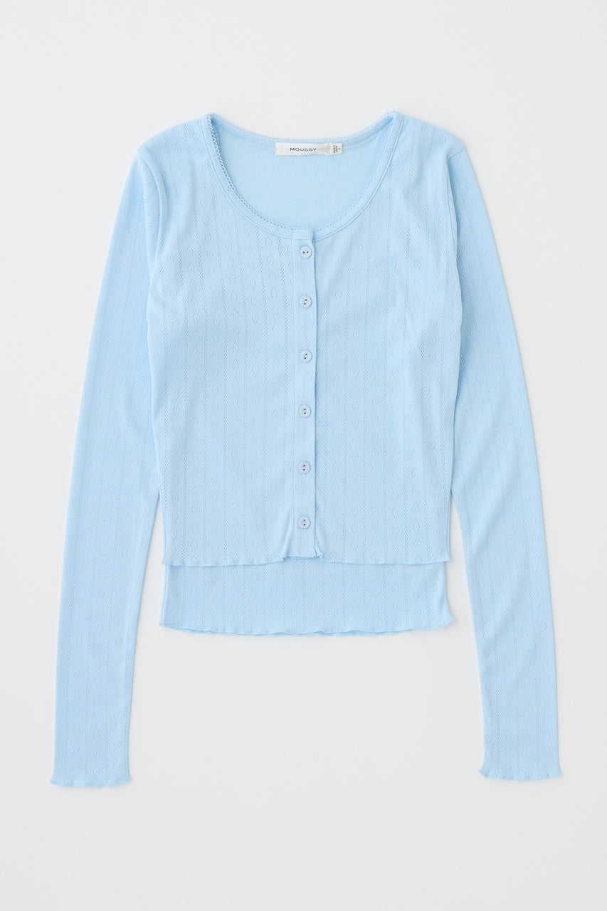 Eyelet U-neck Cardigan & Cami – MOUSSY