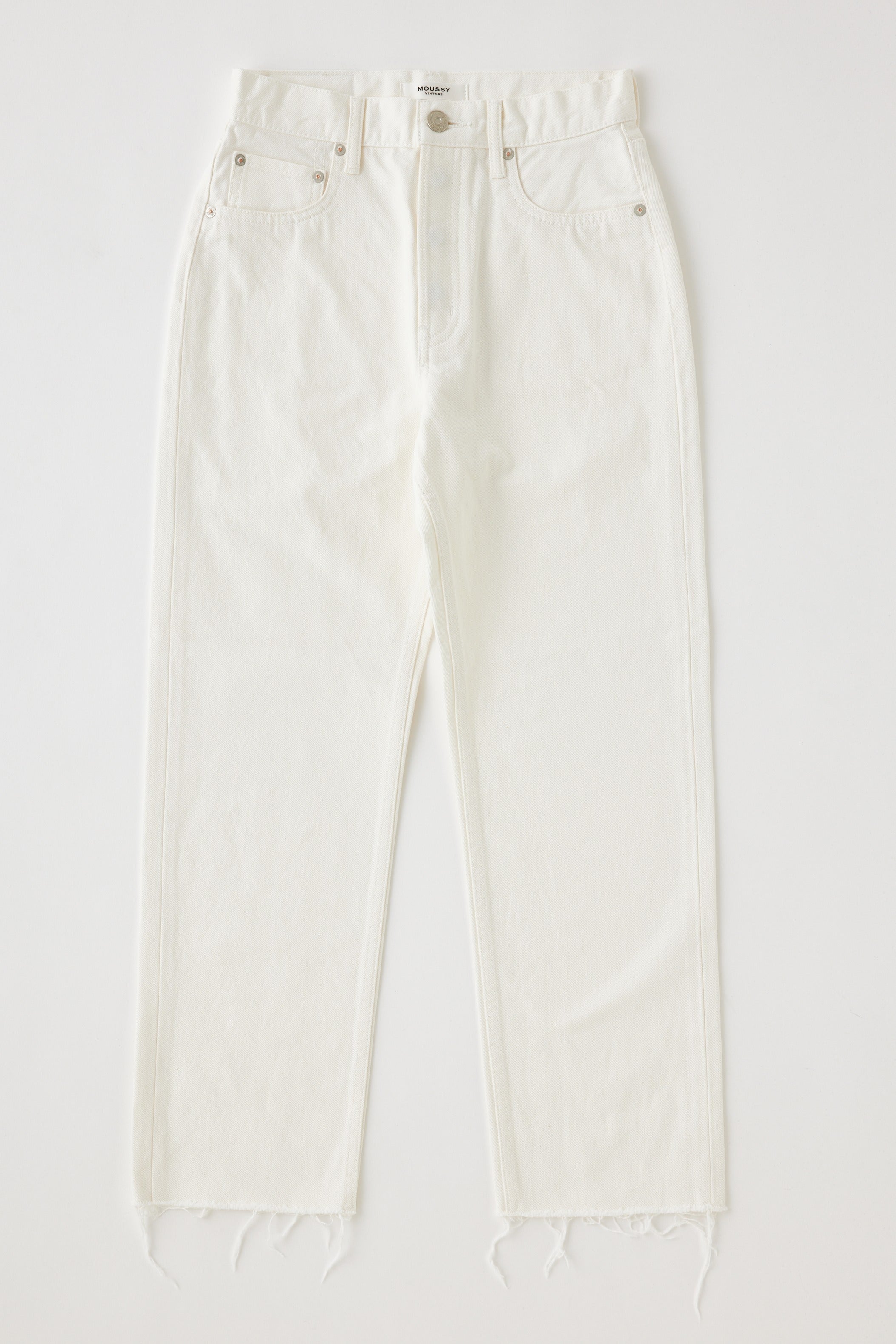 Moussy White High hot Rise Disclosed Button Fly Denim Jeans 27