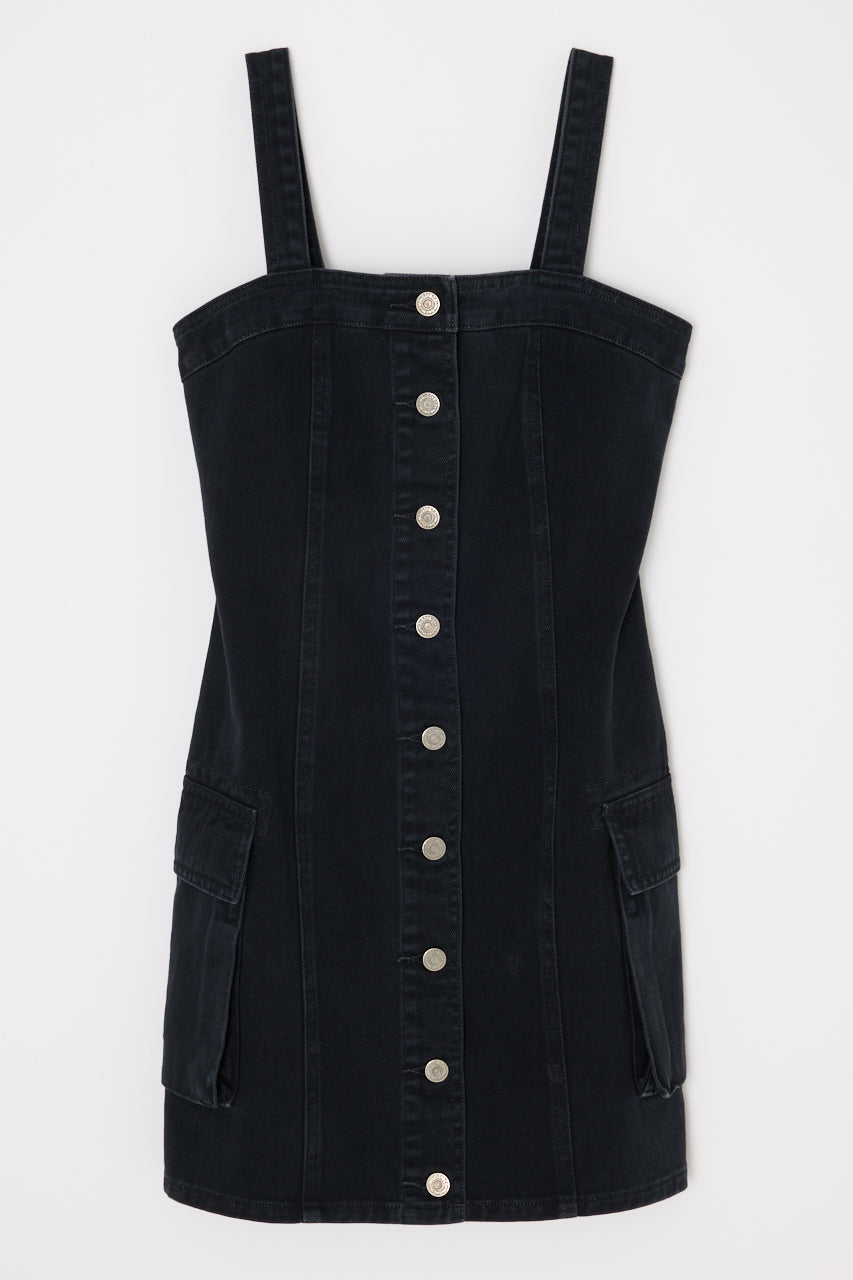 white christmas dresses Wrangler Retro® Ladies Punchy Black Snap Button Denim Dress 112356662
