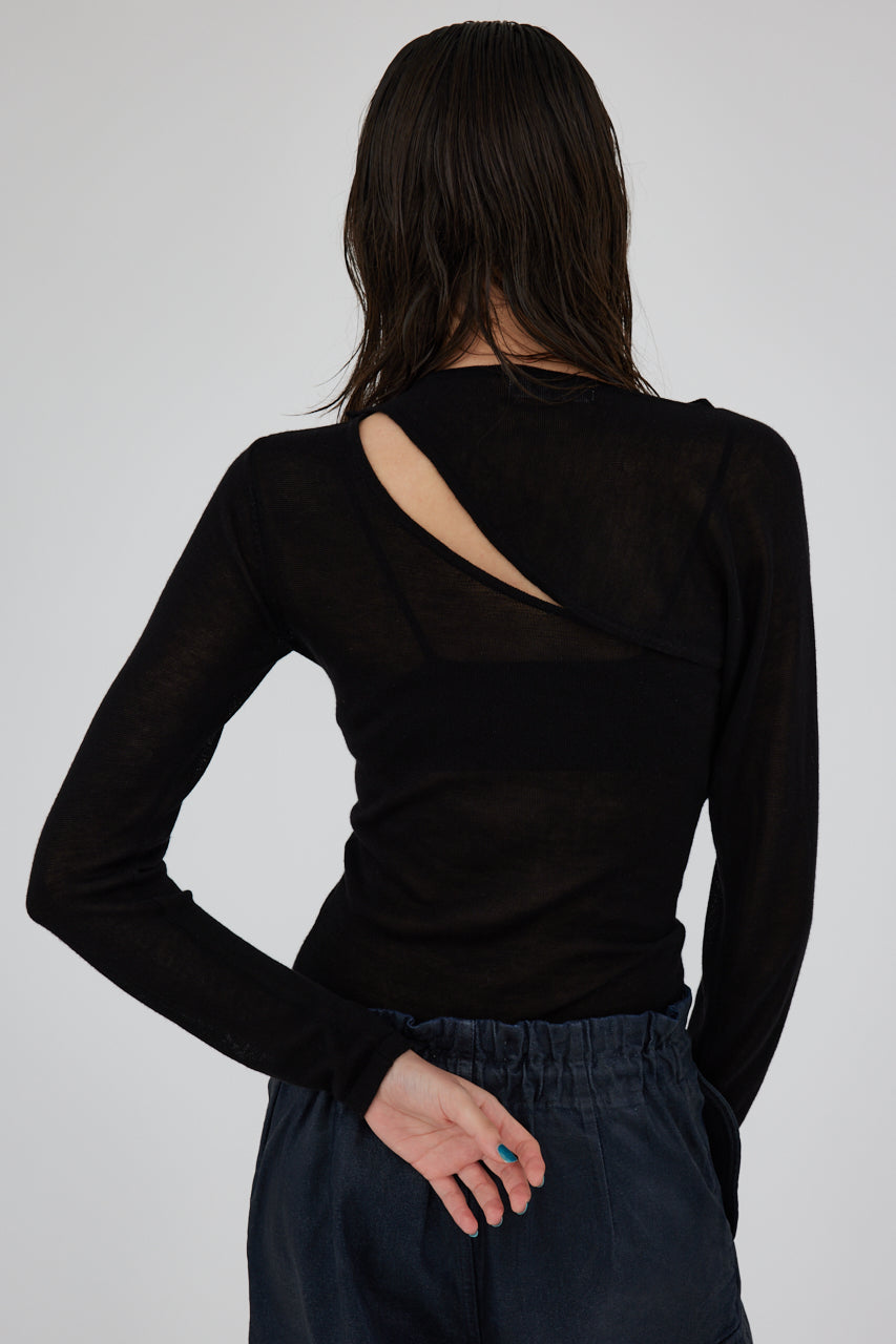 アウトレット値段 loose knit tops / BLACK BY MOUSSY - トップス