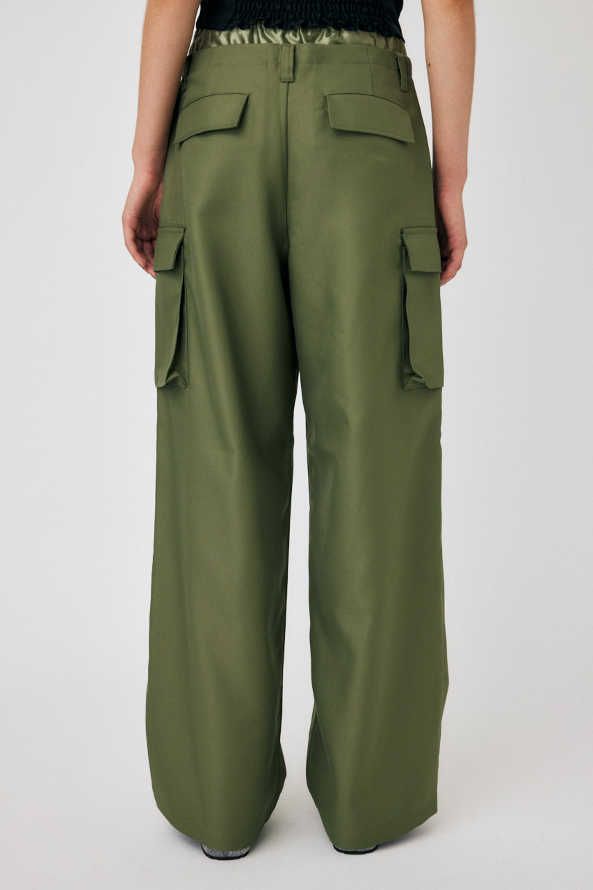 新品23SS MOUSSY DOUBLE WAIST UTILITY PANTS-