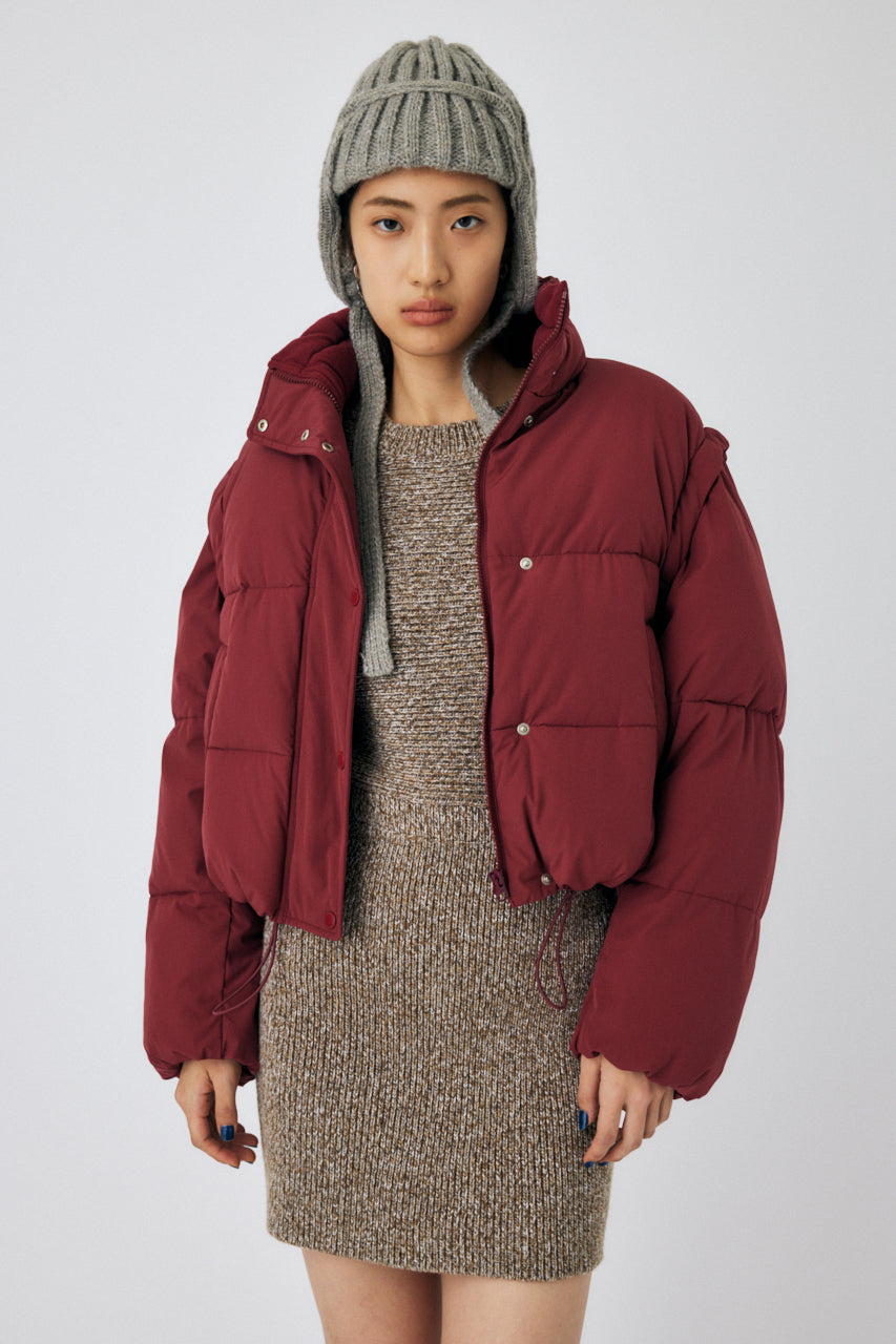 CROPPED PUFFER DETACHABLE JACKET