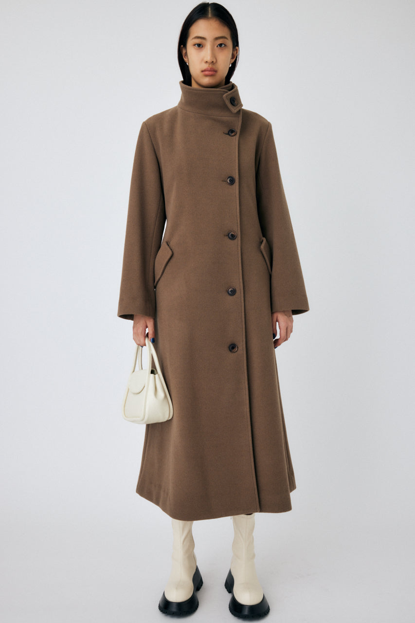 サイズ1BLACK BY MOUSSY / stand collar wool coat