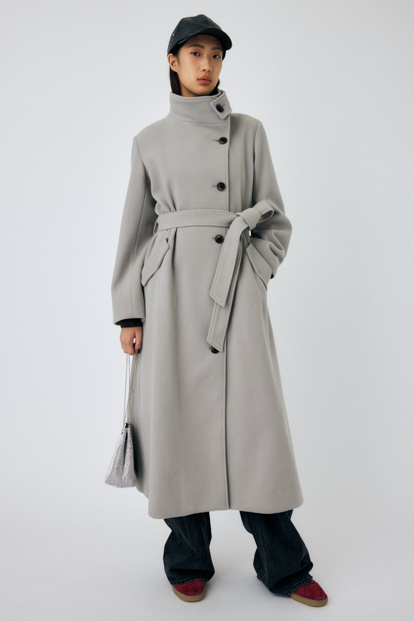 サイズ1BLACK BY MOUSSY / stand collar wool coat