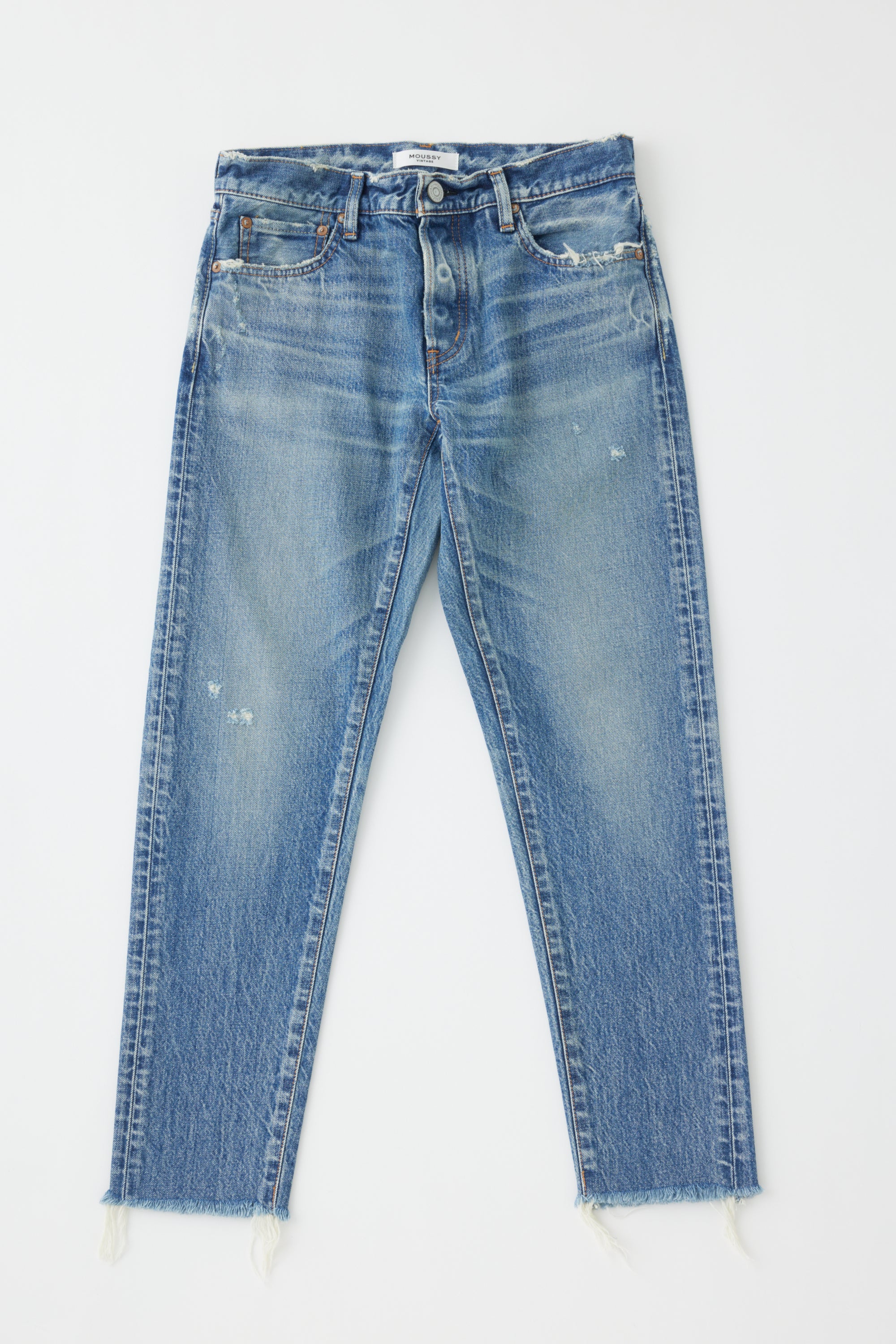 MOUSSY hotsell Vintage Kepner Tapered Denim Slim Straight Cropped Ankle Size 25 Jeans