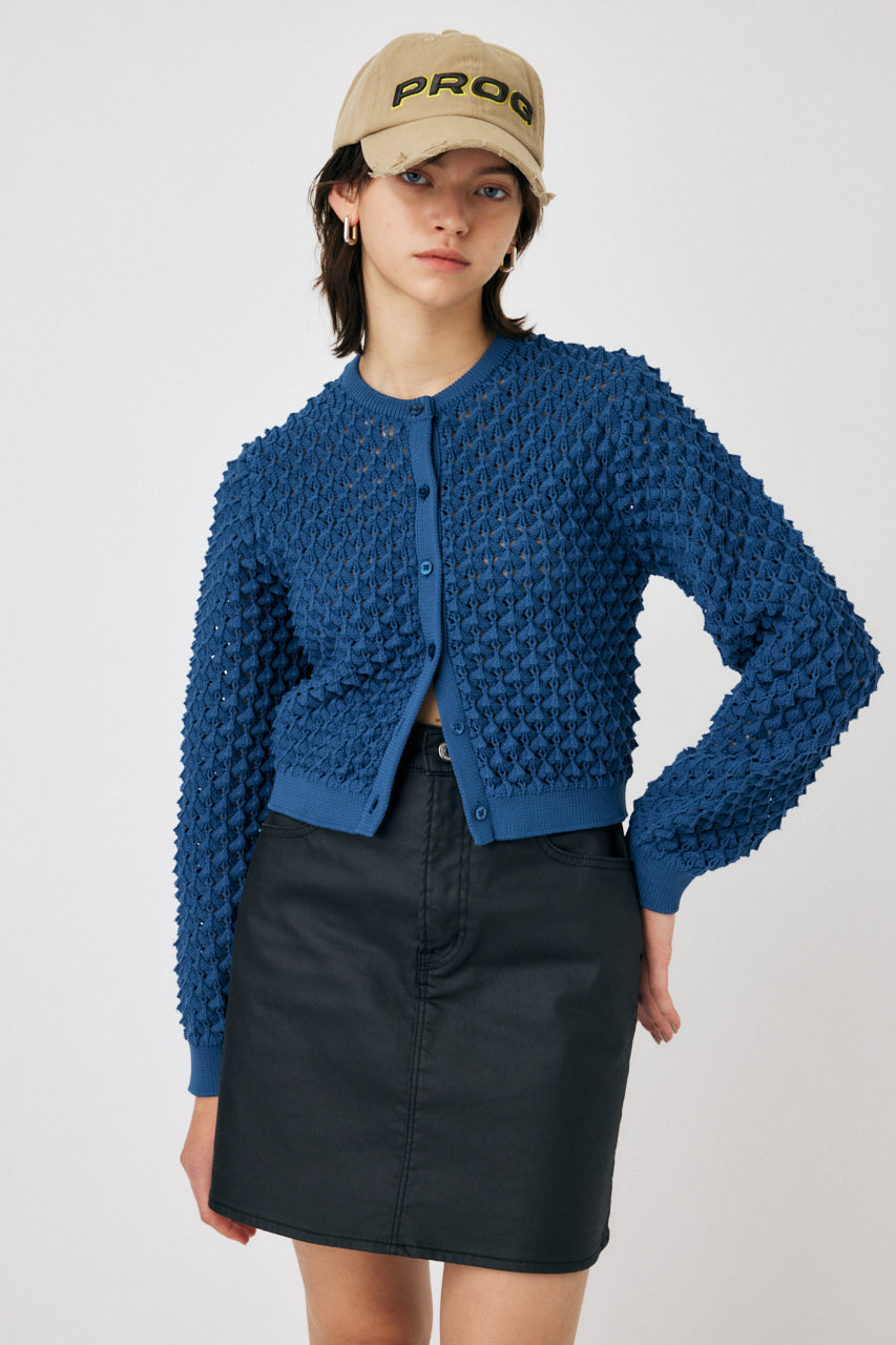 PEAK STITCH KNIT CARDIGAN