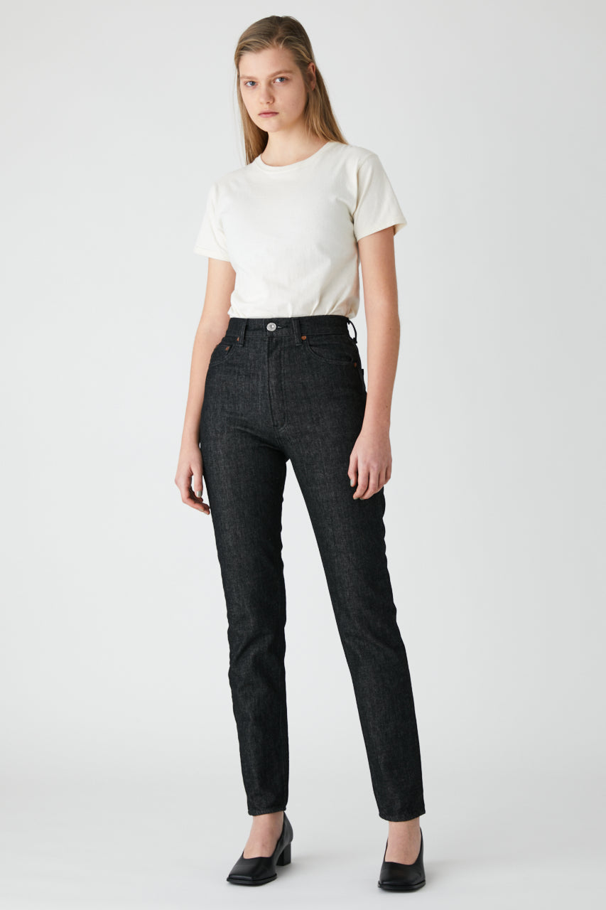 moussy plain jeans straight slim 26-