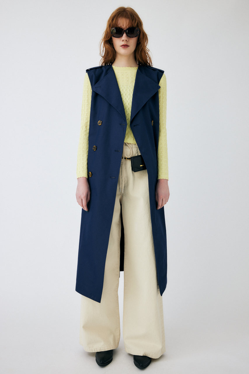 SLEEVELESS TRENCH COAT