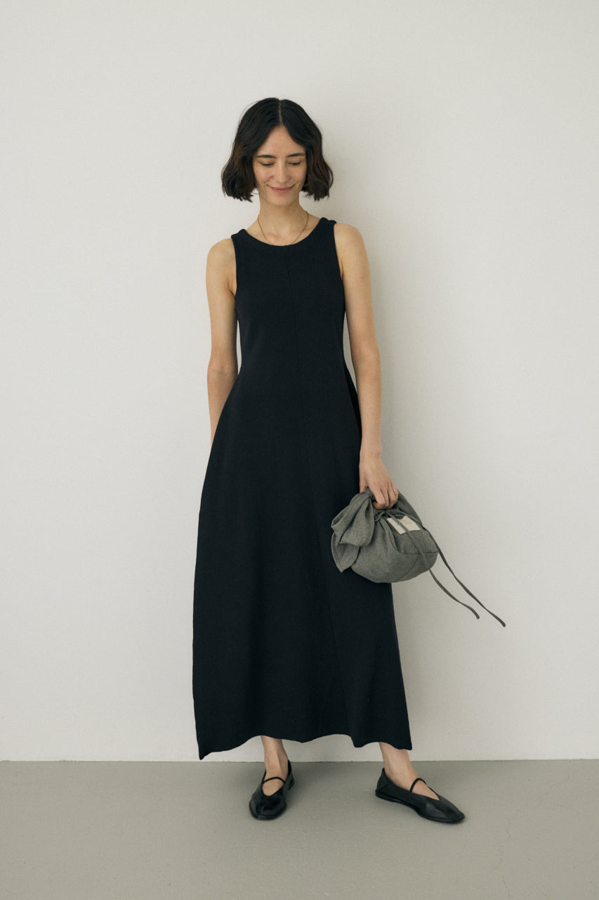 melange knit dress Women's Gray melange Knit Maxi Dress
