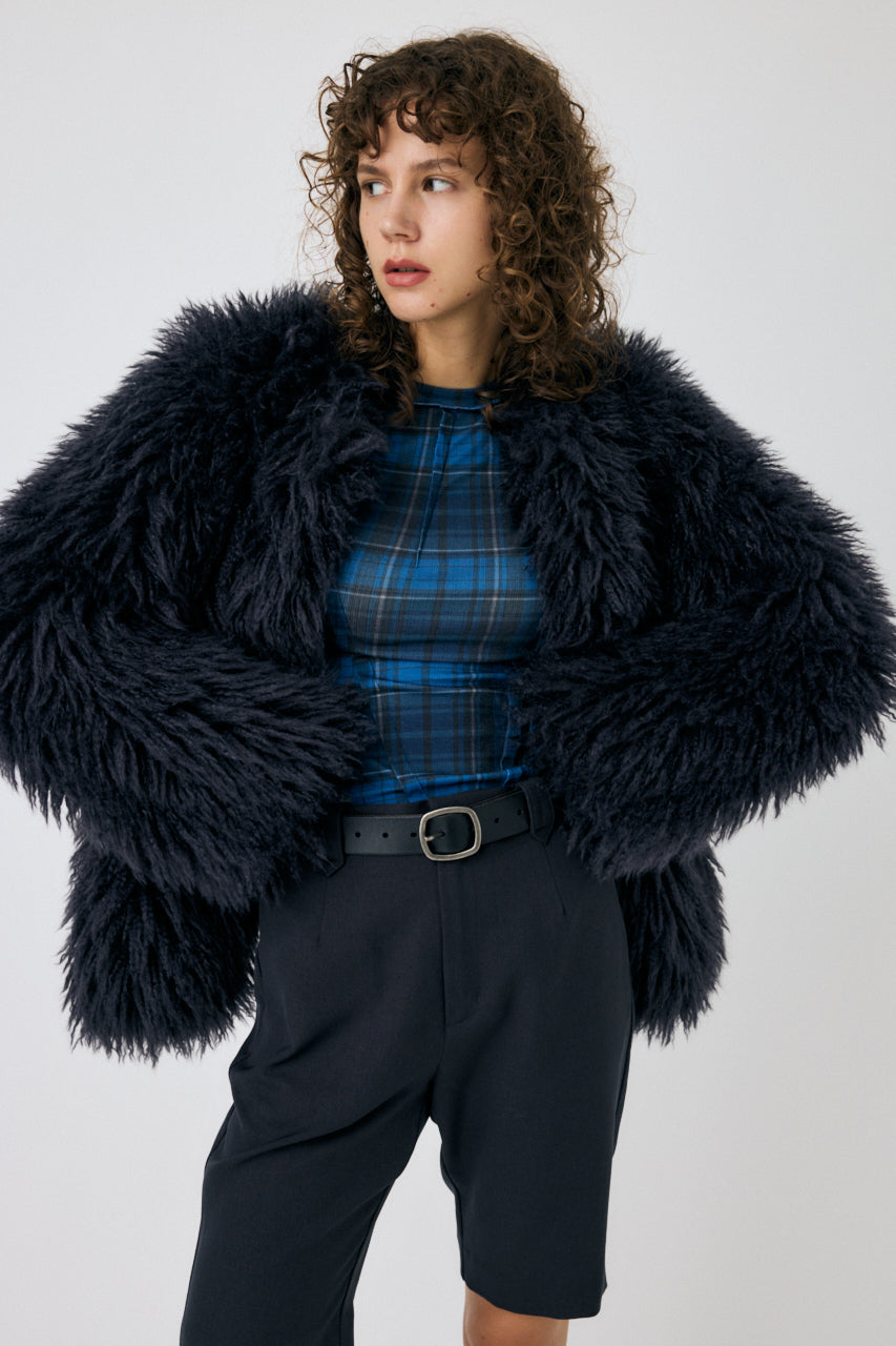 Messy Faux Fur Coat – MOUSSY