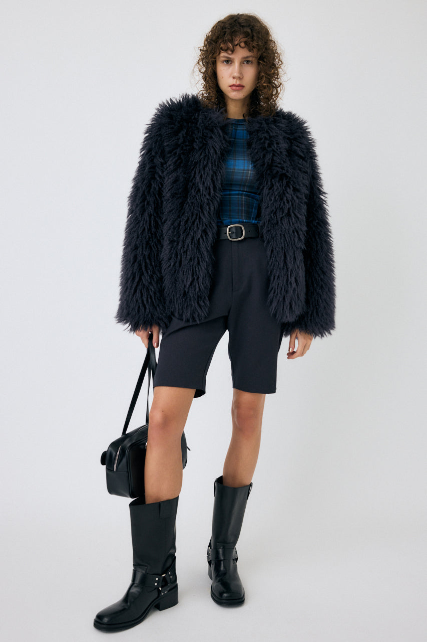 Messy Faux Fur Coat – MOUSSY