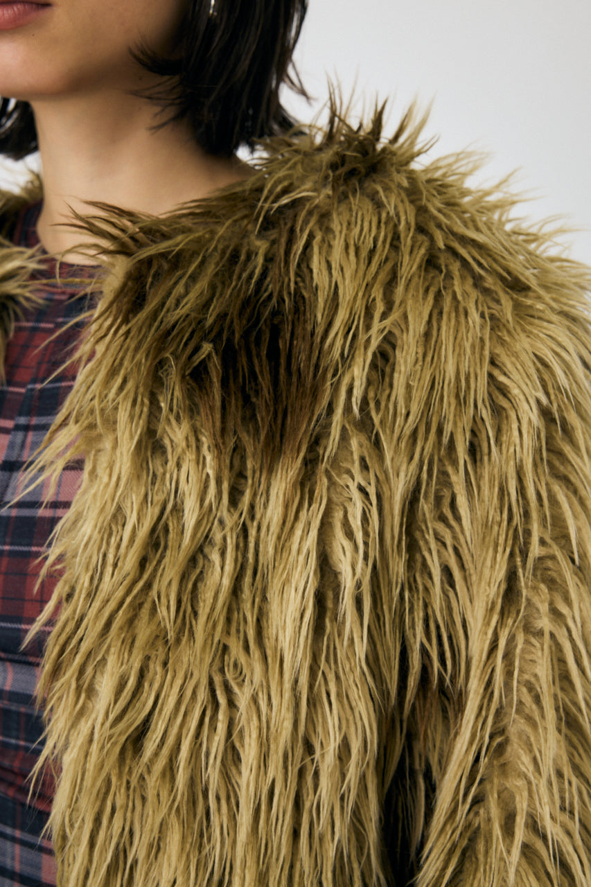 Messy Faux Fur Coat – MOUSSY