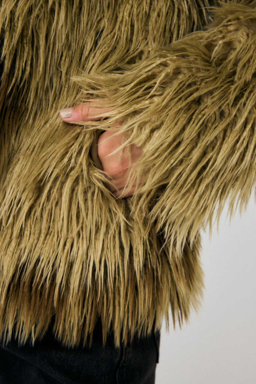 Messy Faux Fur Coat – MOUSSY