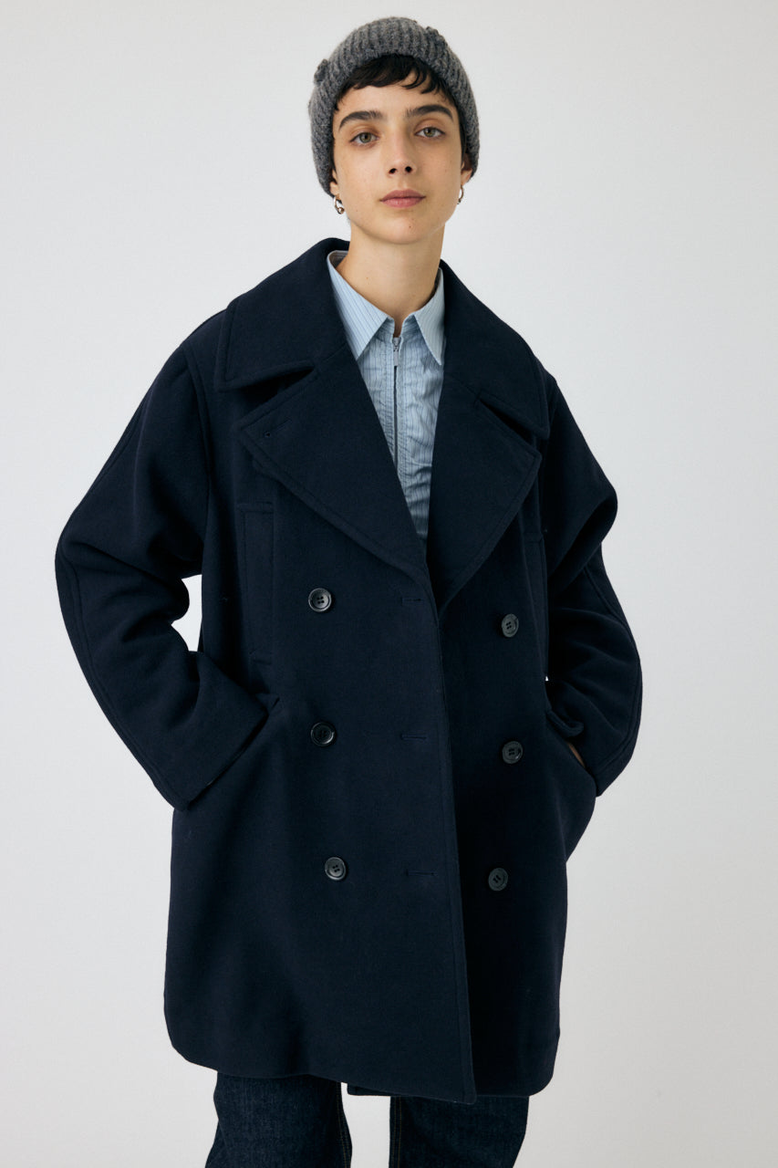 在庫あり即日出荷 moussy DOUBLE BREASTED MID コート グレー 【公式通販】