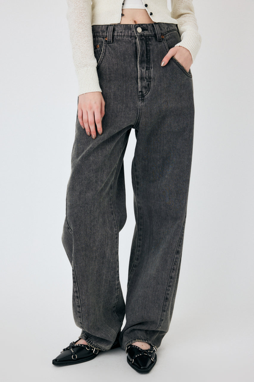 MOUSSY DROP WAIST STRAIGHT DENIM 【公式通販】