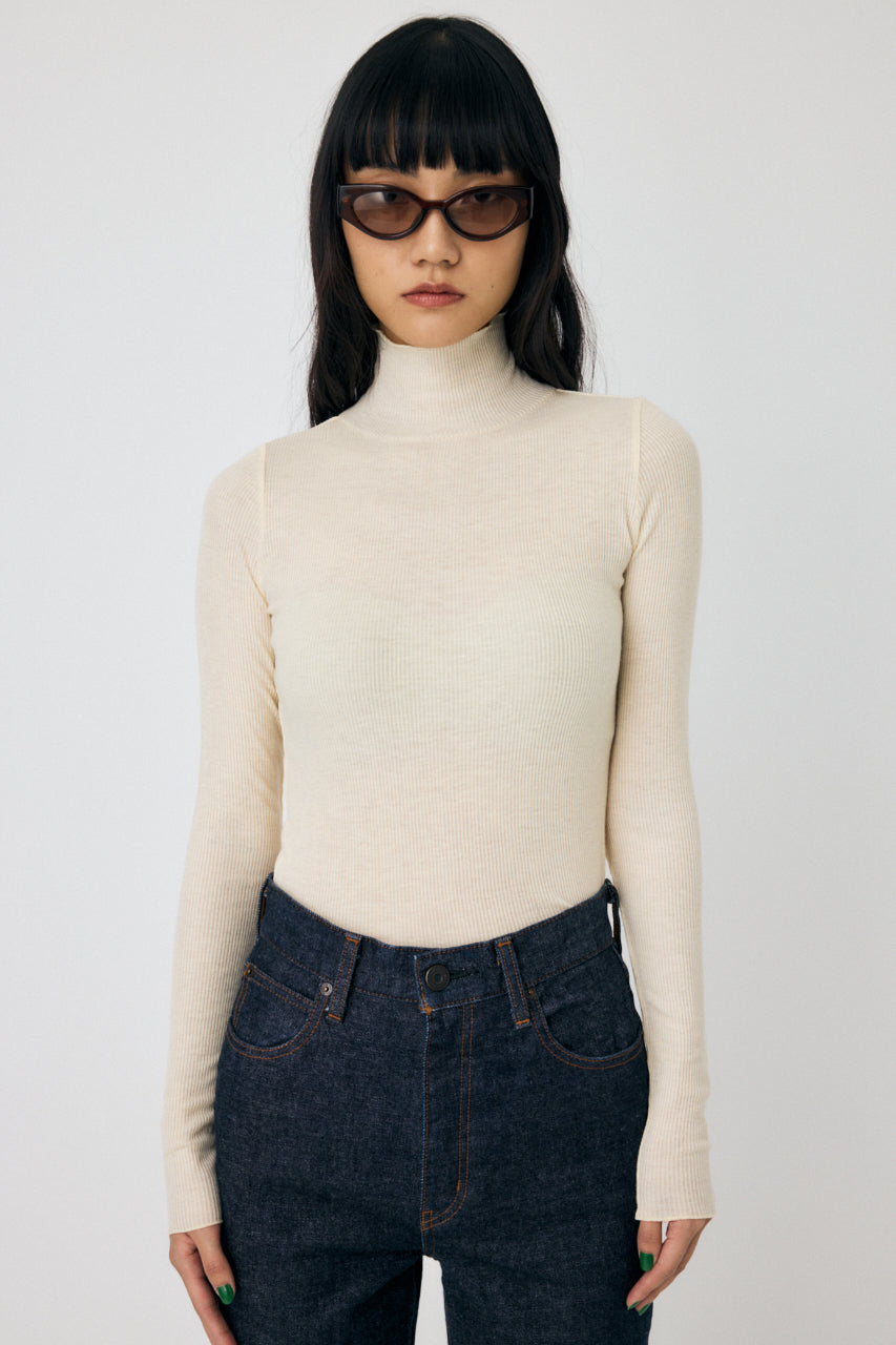 Soft Tereko High Neck Top – MOUSSY - Main Image