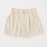 DENIM TUCK SHORTS