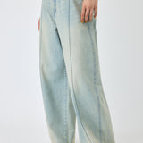 PIN TUCK COCOON STRAIGHT