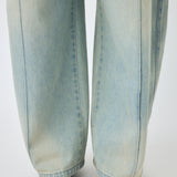 PIN TUCK COCOON STRAIGHT