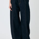 PIN TUCK COCOON STRAIGHT