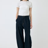 PIN TUCK COCOON STRAIGHT