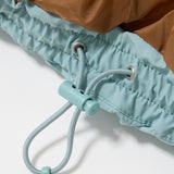 STAND COLLAR PUFFER JACKET Light Blue / Free