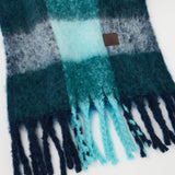 FLUFFY KNIT SCARF Multi Blue / Free