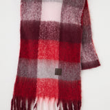 FLUFFY KNIT SCARF Multi Red / Free