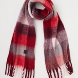 FLUFFY KNIT SCARF Multi Red / Free
