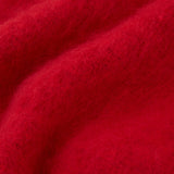 FLUFFY KNIT SCARF Red / Free