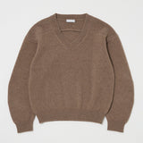 DOUBLE SHOULDER V-NECK SWEATER