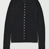 SHEER KNIT SHIRT Black / Free