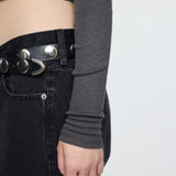 SCOOP NECK LONG SLEEVE TEE