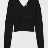 DEEP V CUP LONG SLEEVE TEE