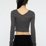DEEP V CUP LONG SLEEVE TEE