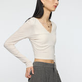 DEEP V CUP LONG SLEEVE TEE