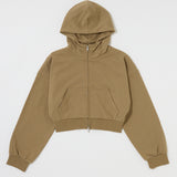 SHORT ZIP UP HOODIE