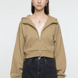 SHORT ZIP UP HOODIE