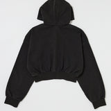 SHORT ZIP UP HOODIE