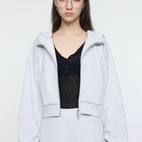 SHORT ZIP UP HOODIE