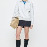CONTRAST LAYER L/S TEE Blue / Free