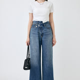 CROSS WAIST WIDE STRAIGHT