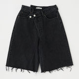 CROSS WAIST HALF PANTS