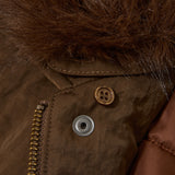 F/FUR COLLAR CROP BLOUSON Brown / Free