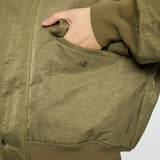 F/FUR COLLAR CROP BLOUSON Khaki / Free