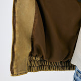 FAUX SUEDE GATHER BLOUSE