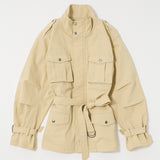 BELTED CARGO JACKET Beige / Free